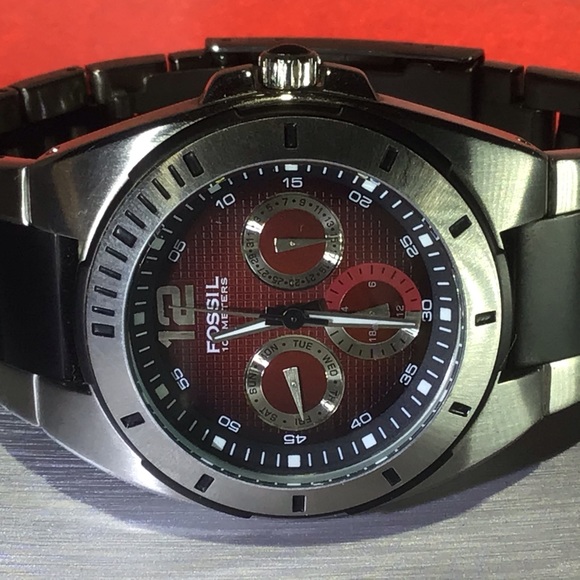 RARE Two-Tone FOSSIL Multifunction - Picture 3 of 8